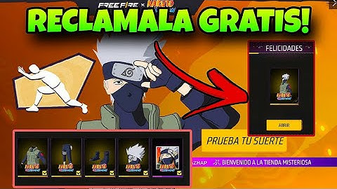 ¡COMPRE A KAKASHI POR 1$ EN FREE FIRE! 💲🔥 * ES LA MEJOR SKIN DE TODO FREE FIRE X NARUTO !