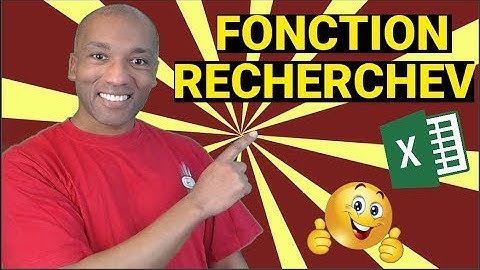 EXCEL 2016 - FORMULE EXCEL POUR TROUVER UN TARIF AVEC LA FONCTION RECHERCHEV