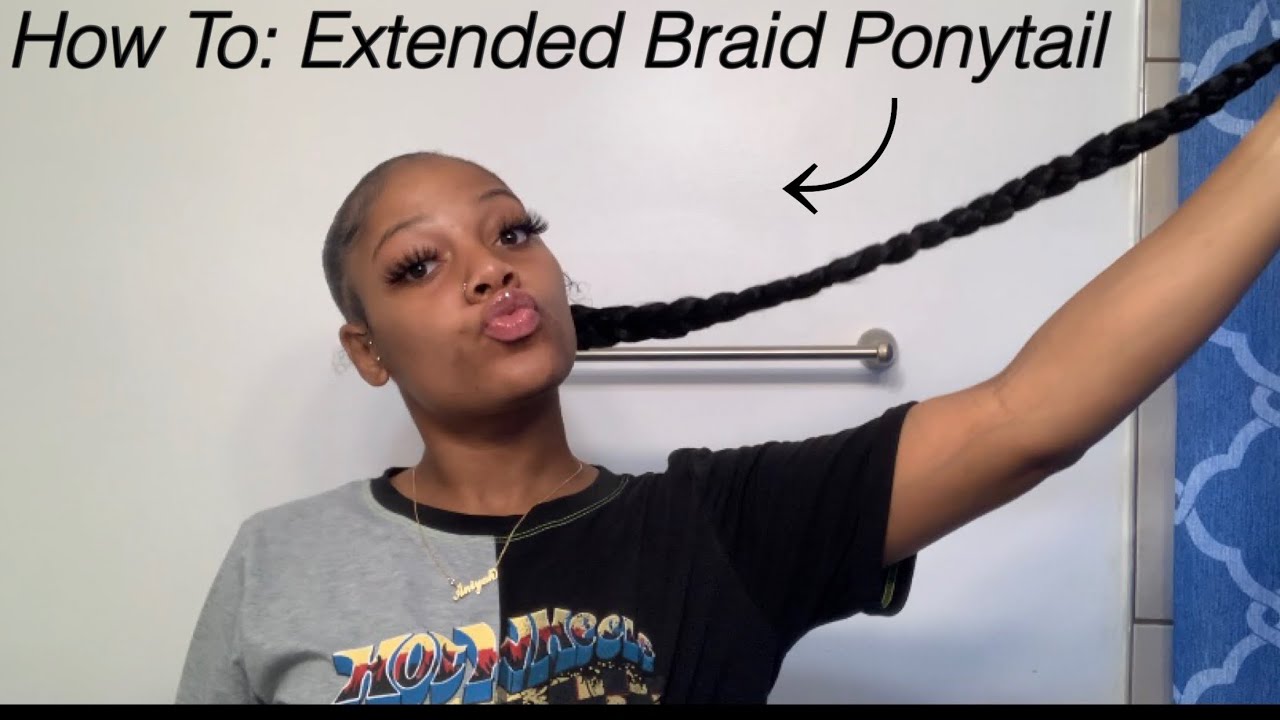 How To Extended Braid Ponytail YouTube