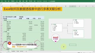 Excel教學 | Excel数据透视表中快速实现多表关联分析