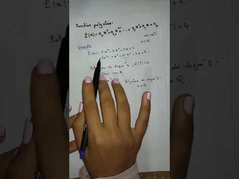 أسهل دالة في الرياضيات || the best function ever || fonction polynome