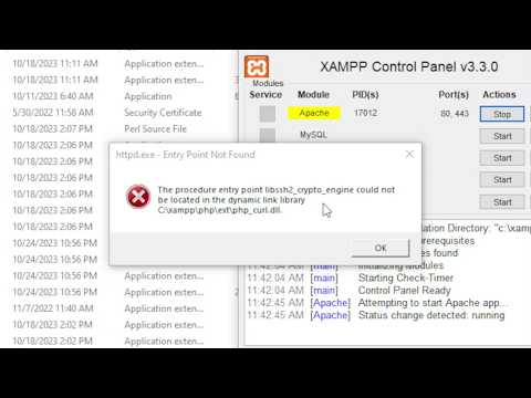 [XAMPP] [PHP 8.3] libssh2 crypto engine could not be located in the dynamic link library