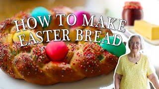Braided Easter Bread with Colored Eggs | Kitchen on the Cliff with Giovanna Bellia LaMarca