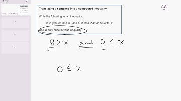 04 03 Translating a sentence into a compound inequality