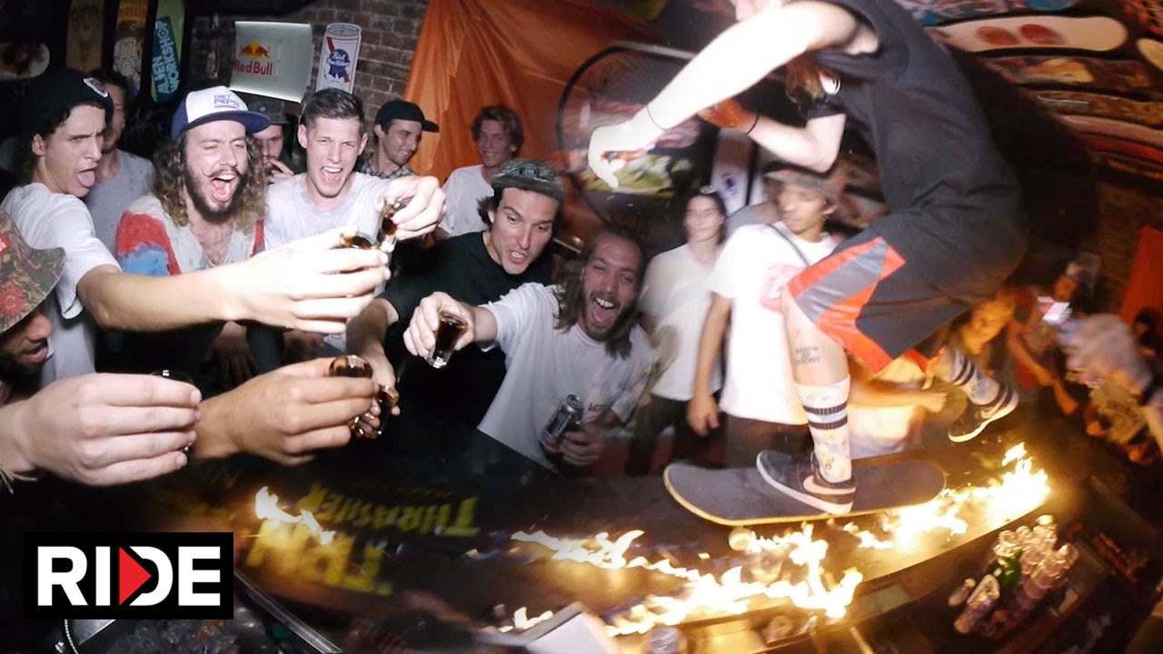 ride channel disc TRH Bar Rat Race 2016 - Skating, Alcohol, Fire & More!