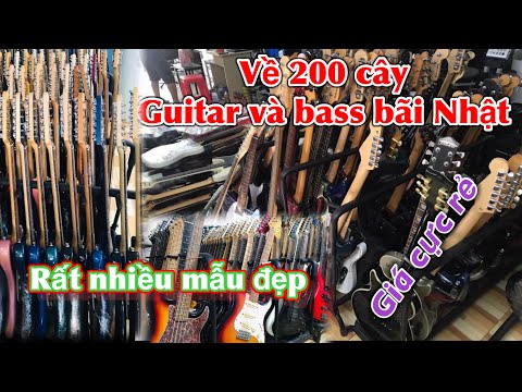 Video Bán nhiều đàn guitar điện bass hàng Nhật bãi giá rẻ - youtube