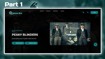 How To Create a Responsive Movie Website Using HTML CSS only | Create a Movie Website part 1 |