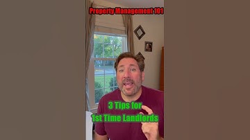 Tips for 1st Time Landlords|| Property Management 101|| #propertymanagement #realestate #shorts