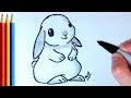 How to Draw Snow Bunny - Step by Step Tutorial