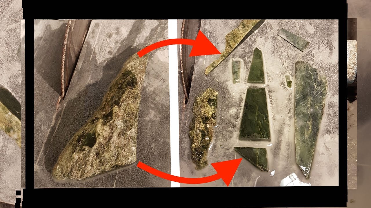 Cutting Jade Pounamu With a Diamond Saw