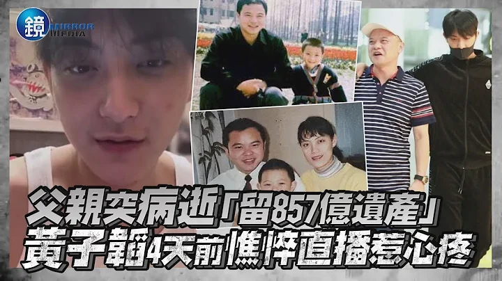 父亲突病逝“留857亿遗产” 黄子韬4天前憔悴直播惹心疼｜镜周刊 镜娱乐即时 - 天天要闻
