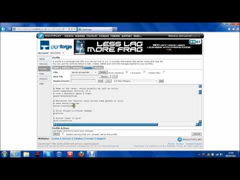 Clanforge (MC): how to edit server properties and add Ops