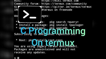 Write and run C Program on termux