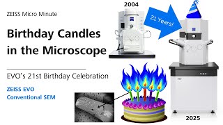 Birthday Candles in the Microscope | ZEISS EVO C-SEM | ZMCC Live Demo | Episode 30