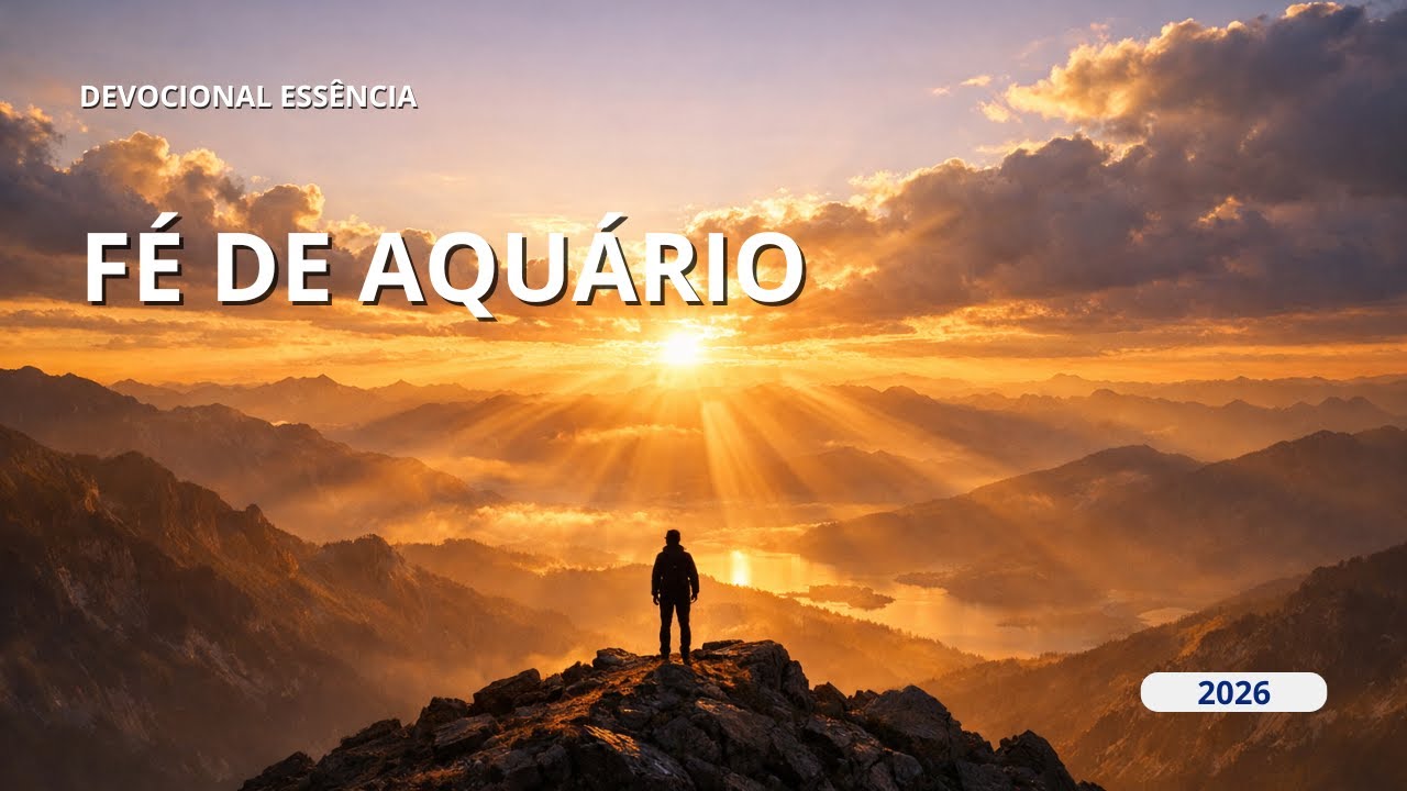 Devocional Essência: 18 de Janeiro - FÉ DE AQUÁRIO