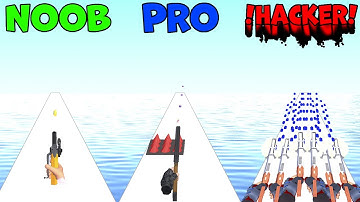 🎮NOOB vs PRO vs HACKER (📈Weapon Craft Run🔫) DemoBA.