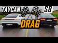 DRAG - Audi S8 vs Porsche Taycan
