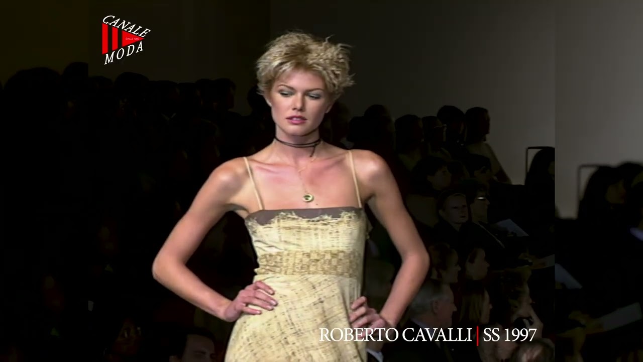 ROBERTO CAVALLI Spring Summer 1997 Milan 4K - Canale Moda