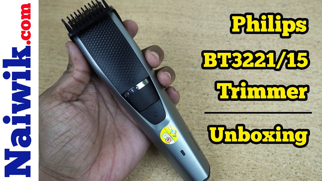 Philips BT3221/15 Titanium blade Beard Trimmer Unboxing YouTube