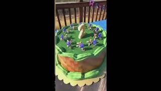 Sonic and Tails running Cake Zoetrope animation