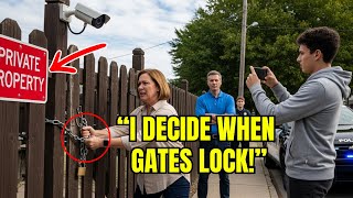 HOA Karen’s Son Called 911—Because I Locked My Own Gate On My Property! | EntitledPeople Reddit