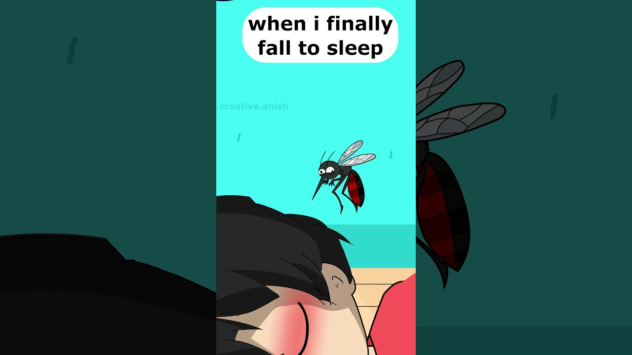 When I try to sleep Funny animation 