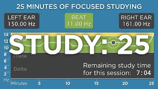 [Pomodoro Technique] 25 Minutes of Focused Studying: The Best Binaural Beats