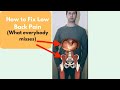 How to fix lower back pain what everyone misses