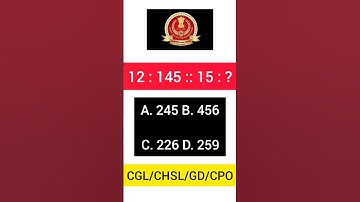 Number Analogy Question Ssc Gd | Reasoning Ka Sawal Trick Se | #reasoningtricks #reasoning