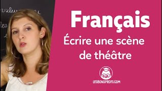 Écrire une scène de théâtre - Français - Collège - Les Bons Profs