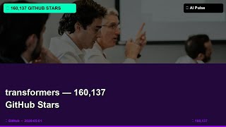 ⭐ transformers — 160,137 GitHub Stars