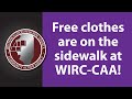 Sidewalk Clothing Days Update | WIRC Wednesdays | September 8, 2021