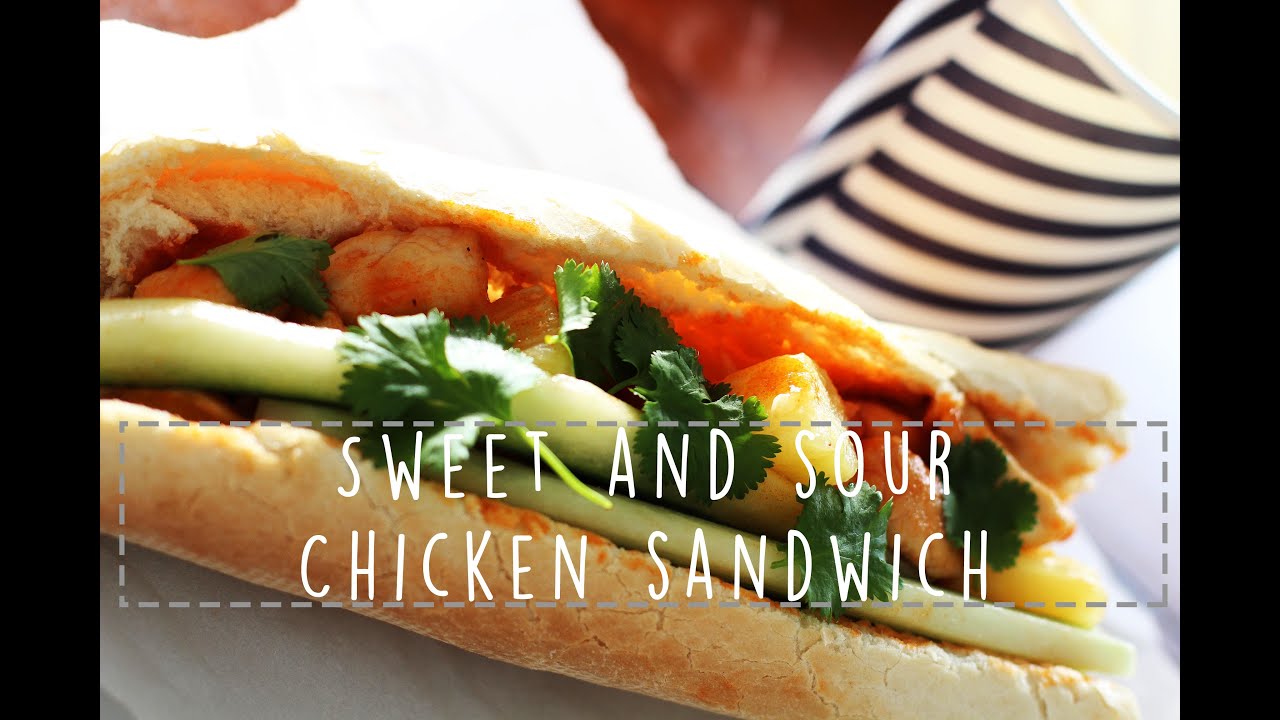 EASY SWEET AND SOUR CHICKEN SANDWICH RECIPE YouTube