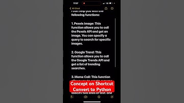 Shortcuts to Python - ChatGPT functions calling