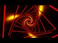 4K Screensaver | Red -Orange Glowing Spiral Tunnel– Psychedelic VJ Loop (No Sound)