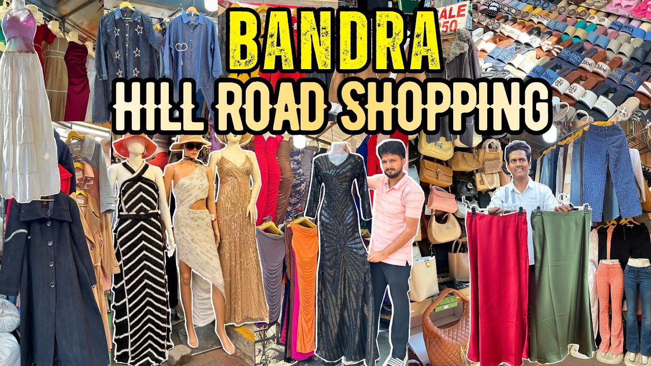 BANDRA HILL ROAD SHOPPING | Partywear Dress, Jeans, Gown, Jackets & Tops | Street Shopping in Mumbai