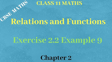 Chapter 2-Exercise 2.2| Example 9| Relations,Domain,Co domain,Range| CBSE Class 11 Maths in Tamil|GS