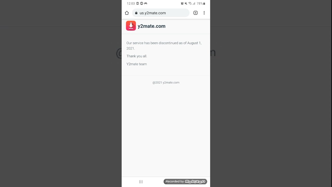 Bad News Guys Y2mate Download Videos Is Discontinued