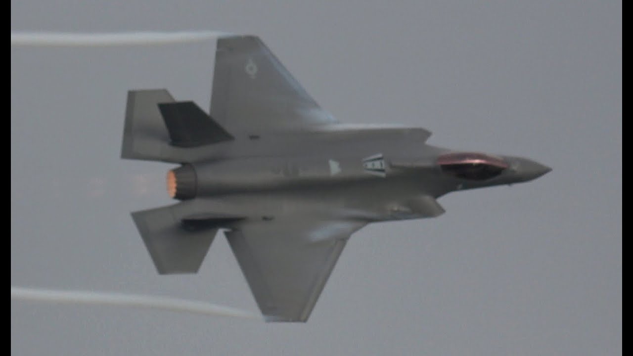 4Kᵁᴴᴰ USAF F-35A Demo Team Rehearsal @ NATO Days 2023 - YouTube