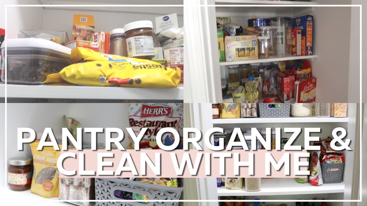 Pantry Spring Clean NEW HOUSE PANTRY SPRING CLEAN & ORGANIZE WITH ME | SATSIFYING CLEAN ...