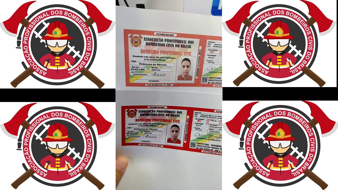 Credencial de Bombeiro Civil, você já tem a sua? - YouTube