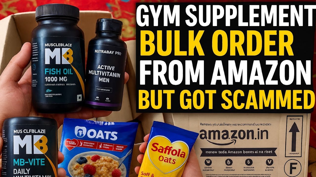 Gym supplement bulk order from Amazon But got scammed | it is opened 