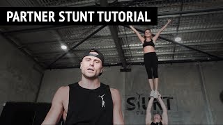Front Handspring Up | Partner Stunt Tutorial