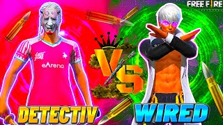 Black Wired  🆚 Detectiv ( custom challenge 🥵) #freefire #hakitv #tondagamer #1vs4