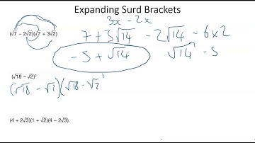 Expanding surd brackets