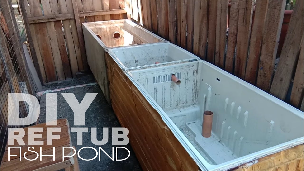 Ref Tub Fish How to make DIY POND using Recycled Materials | Ref Tub - YouTube