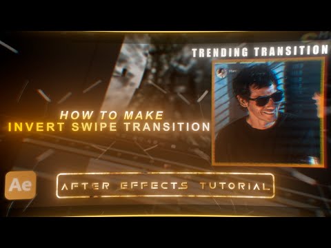 How to make invert swipe transition in after effects l Advance tutorial l #aftereffects
