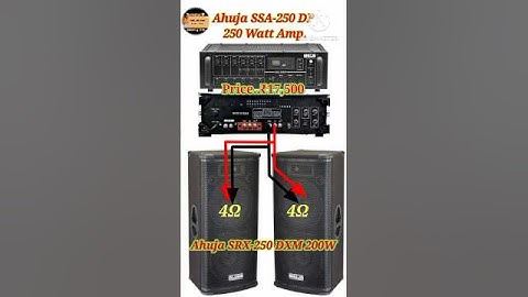 Ahuja SSA-250 DP 250 Watt Amp/Ahuja SRX-250 DXM 200 watt Top