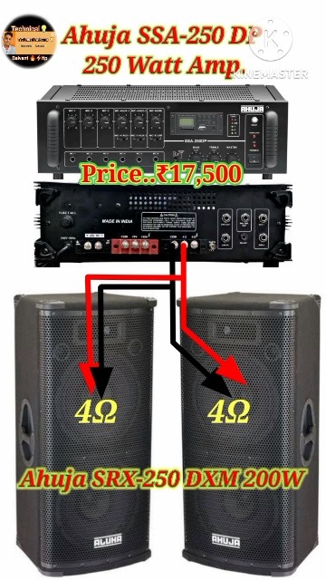 Ahuja SSA-250 DP 250 Watt Amp/Ahuja SRX-250 DXM 200 watt Top