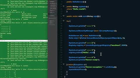 分布式 | RMI HelloWorld need "rmiregistry 9999&"!!!